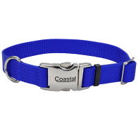 Ошейник Coastal Titan Buckle для собак, синий, 2.5×46-66 см