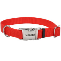 Нашийник Coastal Titan Buckle для собак, червоний, 2.5×46-66 см Нашийник Coastal Titan Buckle для собак, червоний, 2.5×46-66 см