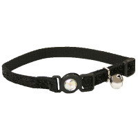 Безопасный ошейник Coastal Fashion Safe Cat для кошек, черный, 1×30 см