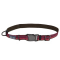 Нейлоновий нашийник Coastal K9 Explorer для собак, малиновий, 2.5×30-45 см