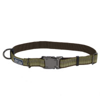 Нейлоновий нашийник Coastal K9 Explorer для собак, зелений, 2.5×45-65 см