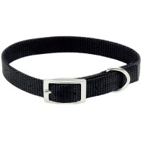 Ошейник Coastal Nylon Web для собак, черный, 1×25 см Ошейник Coastal Nylon Web для собак, черный, 1×25 см