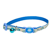Безопасный ошейник Coastal Fashion Safe Cat Collar для кошек, светоотражающий, голубой, 1×20-30 см Безопасный ошейник Coastal Fashion Safe Cat Collar для кошек, светоотражающий, голубой, 1×20-30 см