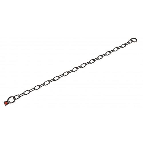 Нашийник Sprenger Long Link для собак, з середньою ланкою, чорна сталь, 3 мм, 55 см