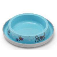 Миска Moderna Trendy Dinner Cat Friends Forever для котів і собак, яскраво-блакитна, 210 мл, d-15 см Миска Moderna Trendy Dinner Cat Friends Forever для котів і собак, яскраво-блакитна, 210 мл, d-15 см