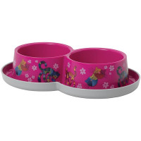 Двойная миска Moderna Double Trendy Dinner Friends Forever для кошек, ярко-розовая, 2×350 мл, d-10 см Двойная миска Moderna Double Trendy Dinner Friends Forever для кошек, ярко-розовая, 2×350 мл, d-10 см