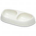 Двойная миска Moderna Sensibowl для кошек, белая, 2×200 мл