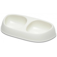 Подвійна миска Moderna Sensibowl для котів, біла, 2×200 мл Подвійна миска Moderna Sensibowl для котів, біла, 2×200 мл