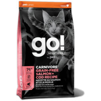 Сухой корм GO! Solutions Salmon & Cod беззерновой корм для кошек и котят, с лососем и треской, 7.26 кг