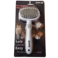 Силіконовий гребінець AnimAll Groom, сірий Силіконовий гребінець AnimAll Groom, сірий