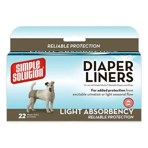 Гігієнічні прокладки для тварин Simple Solution Disposable Diaper Liners - Light Flow, 22 шт