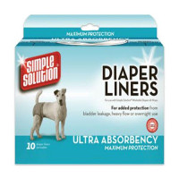 Гигиенические прокладки для животных Simple Solution Disposable Diaper Liners - Heavy Flow, 10 шт Гигиенические прокладки для животных Simple Solution Disposable Diaper Liners - Heavy Flow, 10 шт