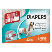 Гигиенические подгузники для животных Simple Solution Disposable Diapers Large, 12 шт Гигиенические подгузники для животных Simple Solution Disposable Diapers Large, 12 шт