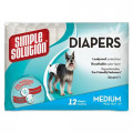Гігієнічні підгузники для тварин Simple Solution Disposable Diapers Medium, 30 шт