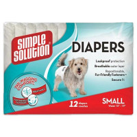 Гигиенические подгузники для животных Simple Solution Disposable Diapers Small, 12 шт Гигиенические подгузники для животных Simple Solution Disposable Diapers Small, 12 шт