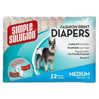 Гігієнічні підгузники для тварин Simple Solution Fashion Disposable Diapers Medium, 12 шт Гігієнічні підгузники для тварин Simple Solution Fashion Disposable Diapers Medium, 12 шт