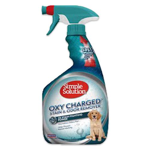 Спрей Simple Solution Oxy Charged Stain & Odor Remover для нейтралізації запахів і плям c киснем, 945 мл