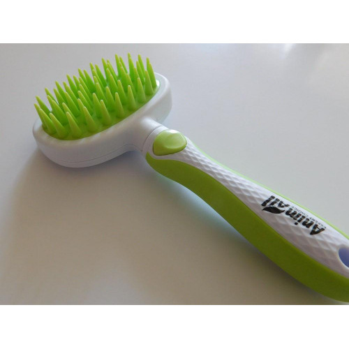 Силіконовий гребінець AnimAll Groom, зелений