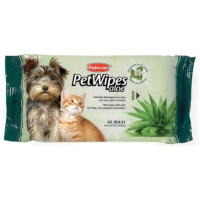 Очищаючі вологі серветки Padovan Pet Wipes Aloe, 40 шт Очищаючі вологі серветки Padovan Pet Wipes Aloe, 40 шт