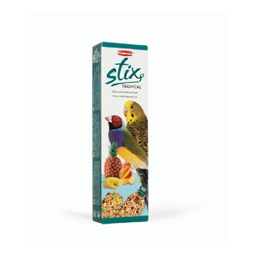 Лакомство Padovan Stix Tropic Cocores для волнистых попугаев и малых экзотических птиц, 80 г
