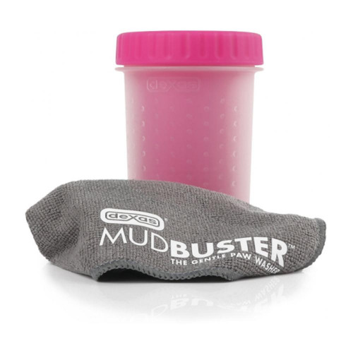 Лапомойка Dexas MudBuster средняя, розовая, высота 15 см, диаметр 10 см