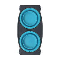 Миска Dexas Double Feeder з регульованою висотою, для собак, блакитна, 960 мл Миска Dexas Double Feeder з регульованою висотою, для собак, блакитна, 960 мл