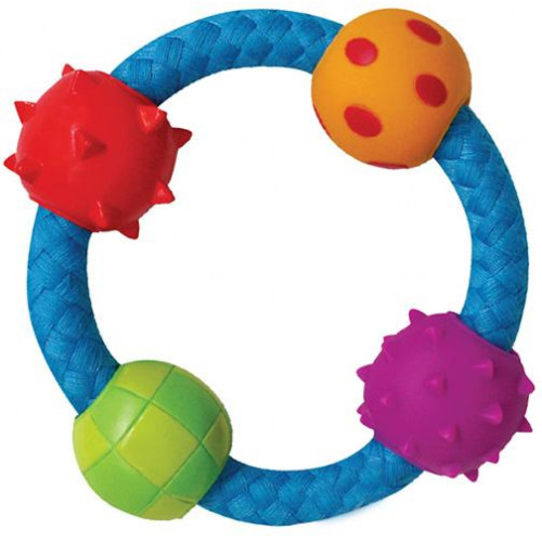 Игрушка Petstages Канат кольцо с мячиками, для собак