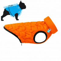 Двусторонняя куртка AiryVest Uni M48 для собак, оранжево-черная Двусторонняя куртка AiryVest Uni M48 для собак, оранжево-черная