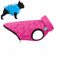 Двусторонняя куртка AiryVest Uni S38 для собак, розово-черная Двусторонняя куртка AiryVest Uni S38 для собак, розово-черная