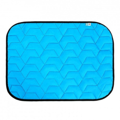 Підстилка AiryVest для собак, блакитно-чорна, 80×55 см