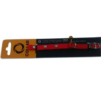 Ошейник Dog Extremе 10 №2 нейлон, со стразами, ширина 10 мм, длина 20-30 см, красный Ошейник Dog Extremе 10 №2 нейлон, со стразами, ширина 10 мм, длина 20-30 см, красный