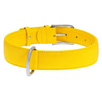 Ошейник Waudog Glamour без украшений, ширина 35 мм, длина 46-60 см, желтый Ошейник Waudog Glamour без украшений, ширина 35 мм, длина 46-60 см, желтый