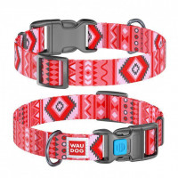 Ошейник Waudog Nylon с рисунком "Этно красный" ширина 25 мм, длина 35-58 см Ошейник Waudog Nylon с рисунком "Этно красный" ширина 25 мм, длина 35-58 см
