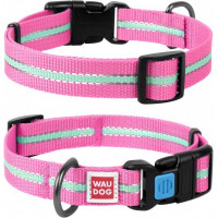 Ошейник Waudog Nylon светонакопительный, ширина 20 мм, длина 24-40 см, розовый Ошейник Waudog Nylon светонакопительный, ширина 20 мм, длина 24-40 см, розовый