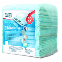 Пелюшки повсякденні Magic Pet для цуценят і собак 45 x 60 см, 30 шт Пелюшки повсякденні Magic Pet для цуценят і собак 45 x 60 см, 30 шт