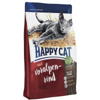 Сухой корм Happy Cat Supreme Adult Voralpen-Rind для взрослых кошек, с говядиной, 1.4 кг
