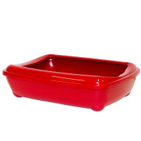 Туалет Moderna Mini Arist-O-Tray для кошек, с бортиком, красный, 50 х 38 х 14 см Туалет Moderna Mini Arist-O-Tray для кошек, с бортиком, красный, 50 х 38 х 14 см
