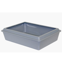 Туалет Moderna Classic для кішок, з бортиком, кобальт синій, 42 х 31 х 13 см Туалет Moderna Classic для кішок, з бортиком, кобальт синій, 42 х 31 х 13 см