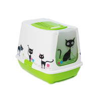 Закритий туалет Moderna Trend Cat для кішок, блакитний, 50 х 39 х 39 см Закритий туалет Moderna Trend Cat для кішок, блакитний, 50 х 39 х 39 см