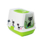 Закрытый туалет Moderna Trend Cat для кошек, голубой, 50 х 39 х 39 см