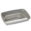 Туалет Moderna Arist-O-Tray для котят с лопаткой и пакетами, серый, 27,9 х 35 х 6,2 см