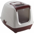 Закритий туалет Moderna Flip Cat Jumbo для кішок, з відкидною кришкою, чорничний, 58 х 45 х 42 см