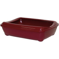 Туалет Moderna Arist-O-Tray Jumbo с бортиком для кошек, бордовый, 57×43×16.3 см Туалет Moderna Arist-O-Tray Jumbo с бортиком для кошек, бордовый, 57×43×16.3 см