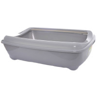 Туалет Moderna Arist-O-Tray Jumbo с бортиком для кошек, светло-серый, 57×43×16.3 см Туалет Moderna Arist-O-Tray Jumbo с бортиком для кошек, светло-серый, 57×43×16.3 см
