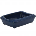Туалет Moderna Arist-O-Tray Jumbo з бортиком для котів, чорничний, 57×43×16.3 см