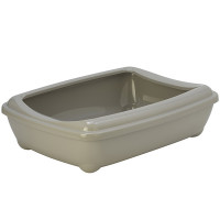 Туалет Moderna Arist-O-Tray Jumbo с бортиком для кошек, тёплый-серый, 57×43×16.3 см Туалет Moderna Arist-O-Tray Jumbo с бортиком для кошек, тёплый-серый, 57×43×16.3 см