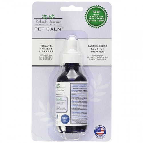 Капли успокаивающие Synergy Labs Richard`s Organics Pet Calm для собак и кошек, 59 мл