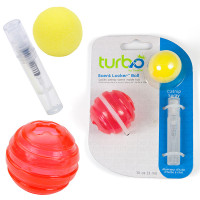 Іграшка Coastal Turbo Scent Locker Ball з пресованої котячої м'яти, для котів, кругла, червона Іграшка Coastal Turbo Scent Locker Ball з пресованої котячої м'яти, для котів, кругла, червона