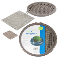 Комплект для вирощування трави Трава Coastal Turbo Cat Grass для кішок, зерна пшениці Комплект для вирощування трави Трава Coastal Turbo Cat Grass для кішок, зерна пшениці