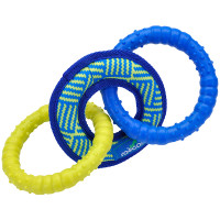Іграшка кільця Coastal Rascals Fetch Toys Tri Tug для собак, 13 х 2 см Іграшка кільця Coastal Rascals Fetch Toys Tri Tug для собак, 13 х 2 см